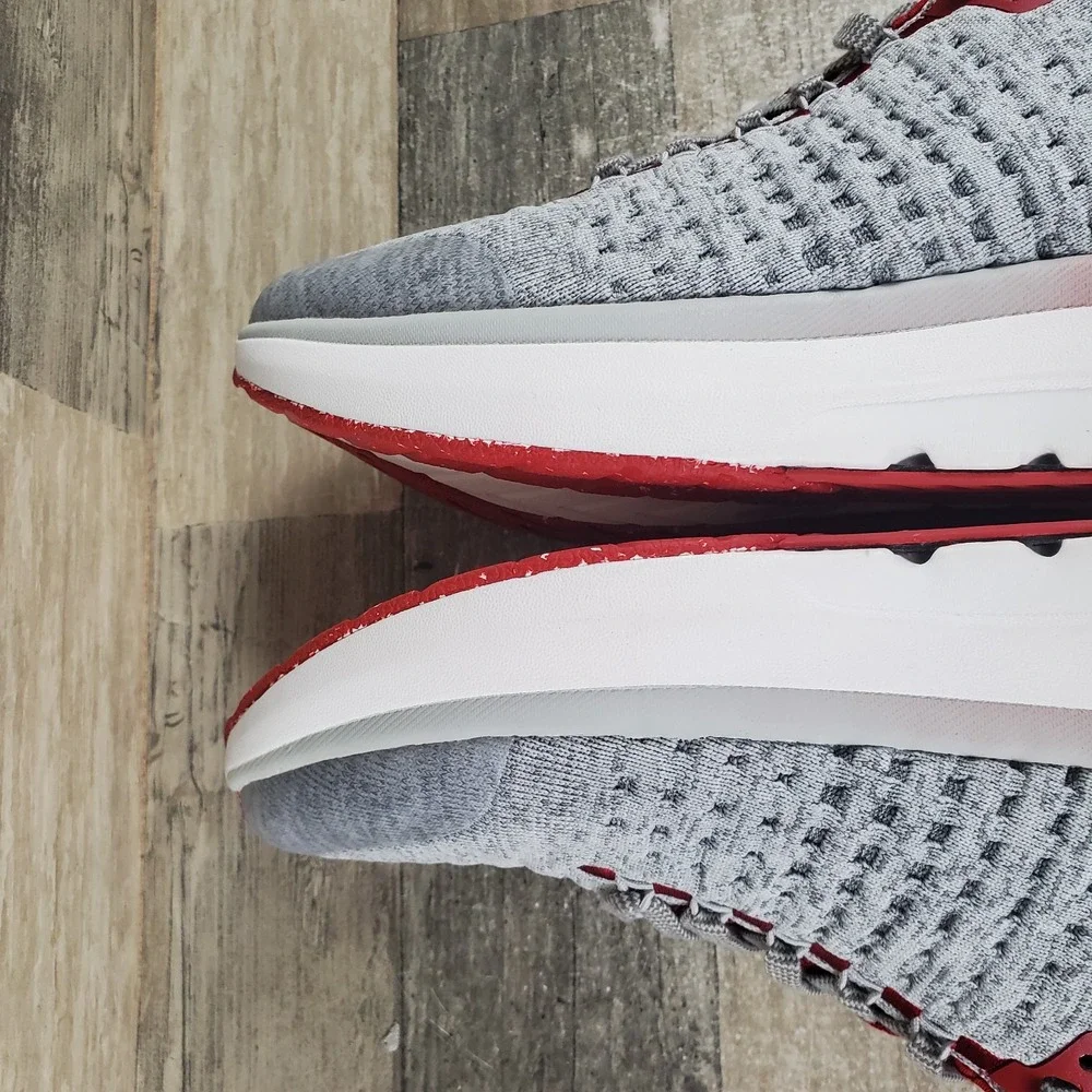 Runin Rabbit Mens Shoes Sz 9 Running Athletic Gray Scarlet Sage Sneakers